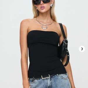 SOLD Princess Polly Strutter Strapless Top - Black